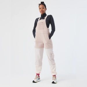 Outdoor voices retrek overalls (blush pink)